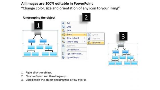 Creating An Organizational Chart Structural Business Flow Process PowerPoint Templates
