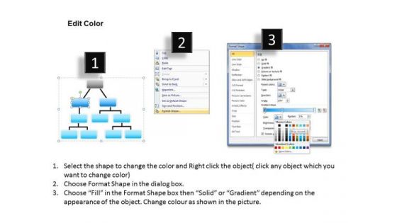 Creating An Organizational Chart Structural Business Flow Process PowerPoint Templates