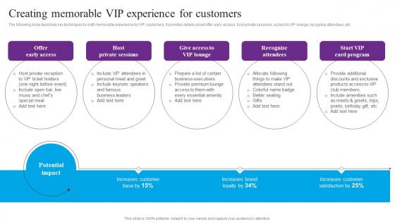 Creating Memorable VIP Experience Centric Marketing To Enhance Brand Connections Introduction Pdf