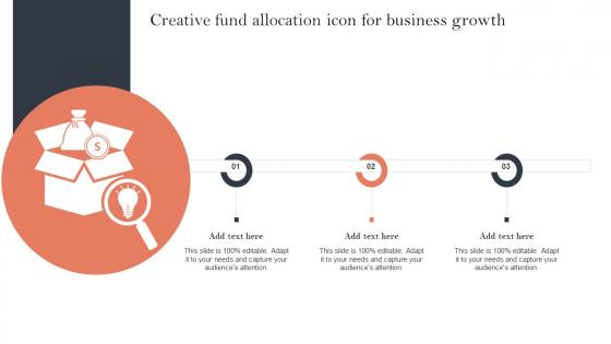 Creative Fund Allocation Icon For Business Growth Professional Pdf Creative Fund Allocation Icon For Business Growth Professional Pdf