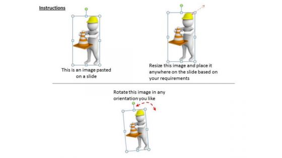 Creative Marketing Concepts 3d Image Of Traffic Control Character Modeling