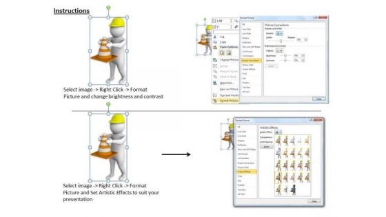 Creative Marketing Concepts 3d Image Of Traffic Control Character Modeling