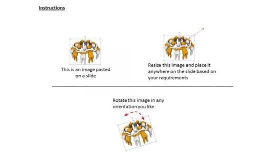 Creative Marketing Concepts 3d Image Of Unity And Cooperation Character Modeling