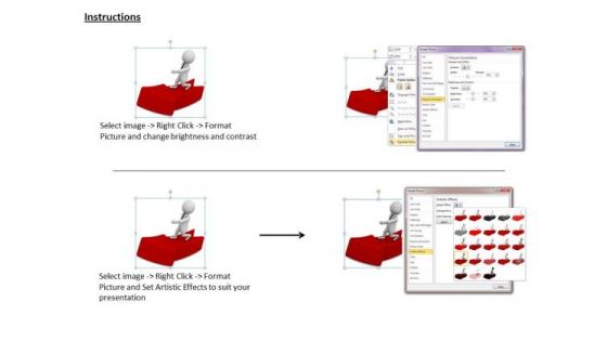 Creative Marketing Concepts 3d Man Red Arrow Adaptable Business