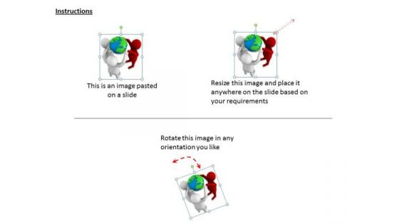 Creative Marketing Concepts 3d Team With Globe Hands Adaptable Business
