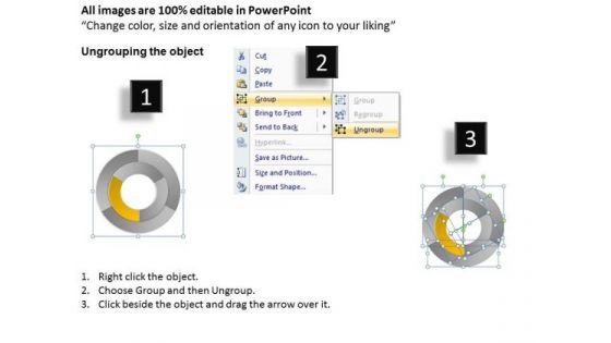 Creative Marketing Concepts Concentric Circular Process 3 Stages It Business Strategy