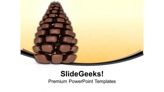 Creative Pine Tree Reflects Growth PowerPoint Templates Ppt Backgrounds For Slides 0413