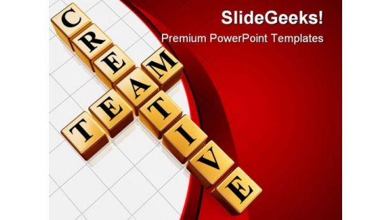 Creative Team Business PowerPoint Templates And PowerPoint Backgrounds 0711