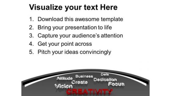 Creativity At Forefront Concept Dedication PowerPoint Templates Ppt Backgrounds For Slides 1112
