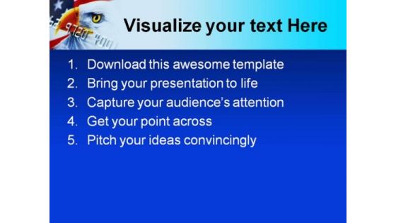 Credit Card Americana PowerPoint Themes And PowerPoint Slides 0711