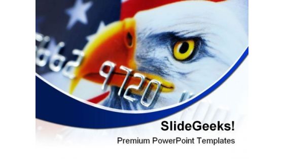 Credit Card Americana PowerPoint Themes And PowerPoint Slides 0711