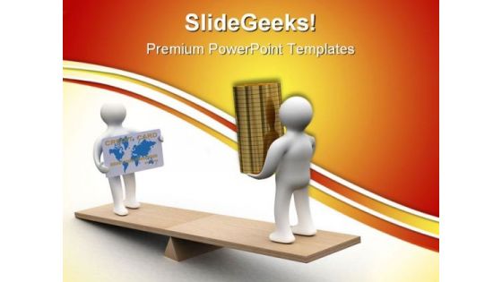 Credit Card Business PowerPoint Templates And PowerPoint Backgrounds 0711