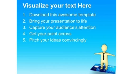 Credit Card Gives Freedom PowerPoint Templates Ppt Backgrounds For Slides 0813