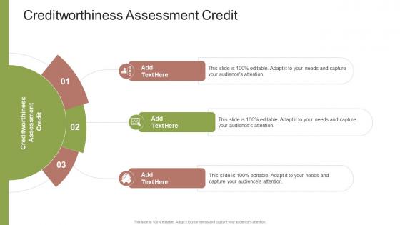 Creditworthiness Assessment Credit In Powerpoint And Google Slides Cpb