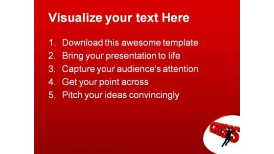 Crisis01 Business PowerPoint Template 0810