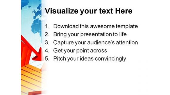 Crisis Business PowerPoint Template 0810