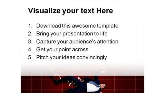 Crisis Business PowerPoint Template 1110