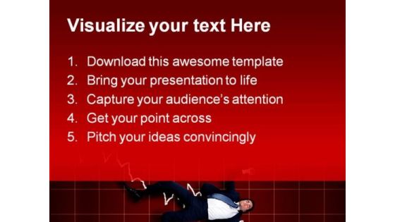 Crisis Business PowerPoint Template 1110