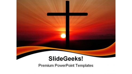 Cross Religion PowerPoint Templates And PowerPoint Backgrounds 0111