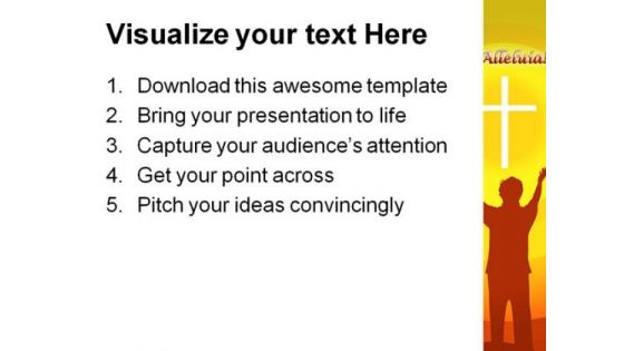 Cross Religion PowerPoint Themes And PowerPoint Slides 0811