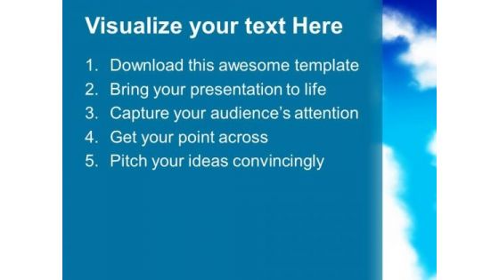 Cross Shaped Cloud Nature PowerPoint Templates And PowerPoint Themes 0712