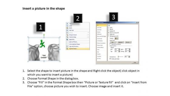 Crossing The Chasm Gap PowerPoint Templates