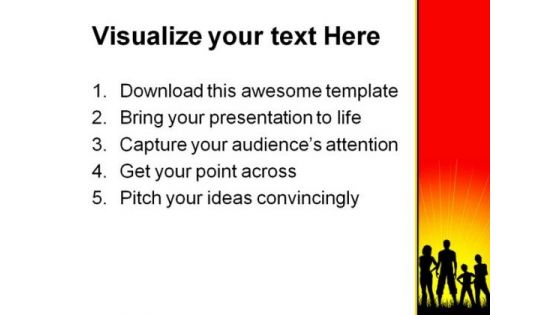 Crowd Of People PowerPoint Backgrounds And Templates 0111