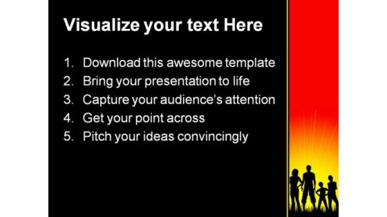 Crowd Of People PowerPoint Backgrounds And Templates 0111
