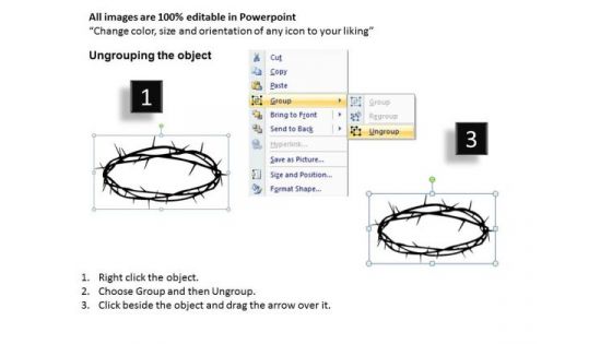 Crown Of Thorns Crucifixion PowerPoint Ppt Templates