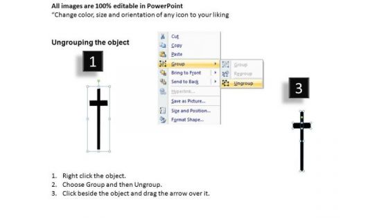 Crucifix Christianity Cross PowerPoint Slides And Ppt Templates