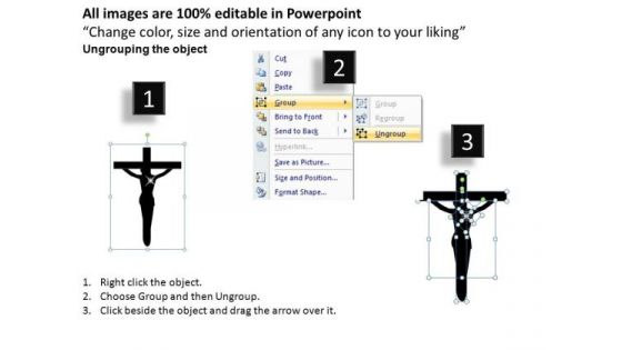 Crucifixion Christ Jesus PowerPoint Slides And Ppt Diagram Templates