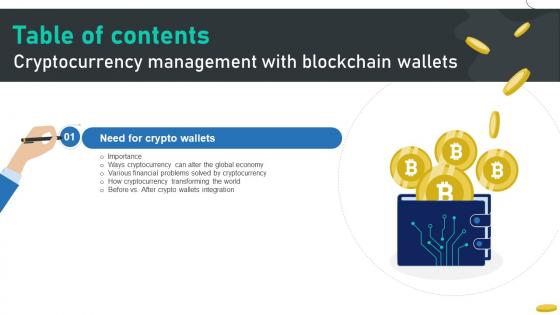 Cryptocurrency Management With Blockchain Wallets Table Of Contents