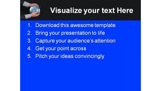 Crystal Ball Showing Success Business PowerPoint Themes And PowerPoint Slides 0611