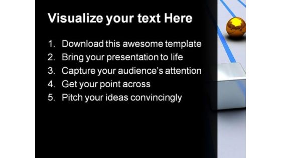 Cube Spheres Competition Business PowerPoint Templates And PowerPoint Backgrounds 0311