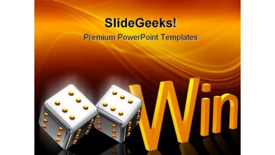 Cube Win Business PowerPoint Themes And PowerPoint Slides 0211