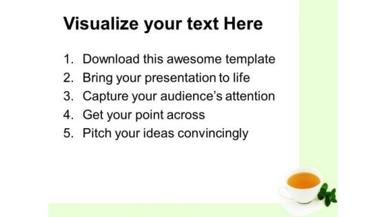 Cup Of Tea Health PowerPoint Templates And PowerPoint Themes 0612