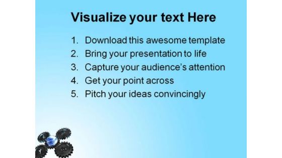 Currency Gears Industrial PowerPoint Themes And PowerPoint Slides 0711