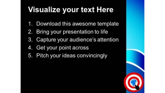 Cursor On Global Target Internet PowerPoint Templates Ppt Background For Slides 1112