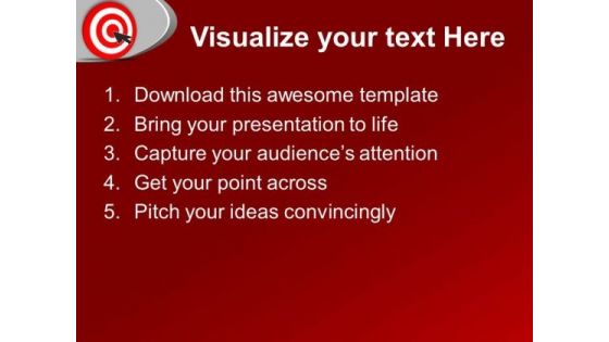Cursor On Target Business PowerPoint Templates Ppt Backgrounds For Slides 0113