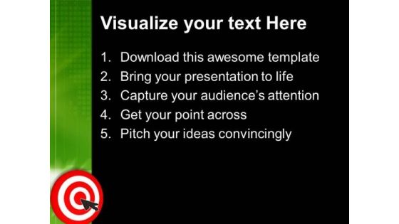 Cursor Target World Business PowerPoint Templates And PowerPoint Themes 1112