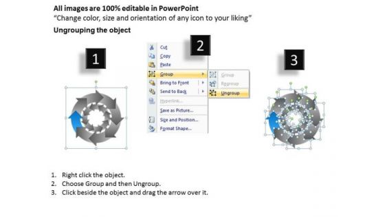 Curved 8 Stages Concentric Flow Chart Ppt Business Plan For PowerPoint Slides