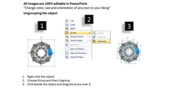 Curved 8 Stages Concentric Flow Chart Ppt Business Plans PowerPoint Templates