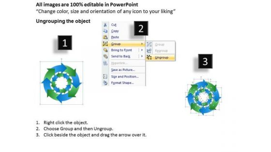 Curved 8 Stages Concentric Flow Chart Ppt Format Business Plan PowerPoint Slides