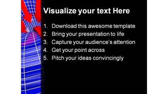 Curved Space Business PowerPoint Backgrounds And Templates 1210