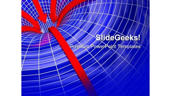 Curved Space Business PowerPoint Backgrounds And Templates 1210