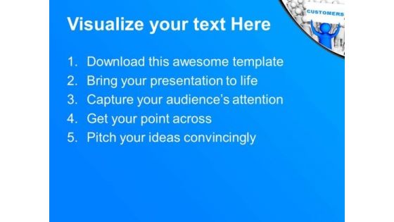 Customer Satisfaction Is Necessary For Business PowerPoint Templates Ppt Backgrounds For Slides 0413