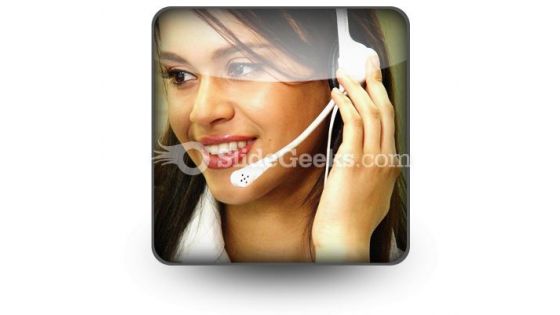 Customer Service Operator PowerPoint Icon S