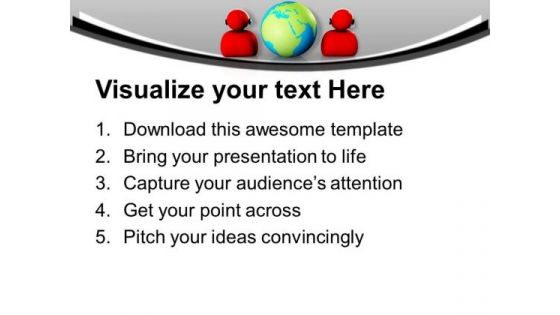 Customer Service Support Global Communications PowerPoint Templates Ppt Backgrounds For Slides 0313