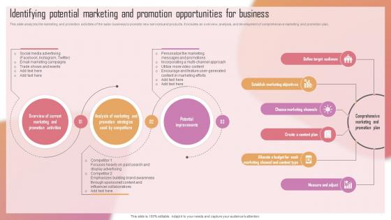 Customizing The Salon Experience Identifying Potential Marketing And Promotion Opportunities Strategy SS V