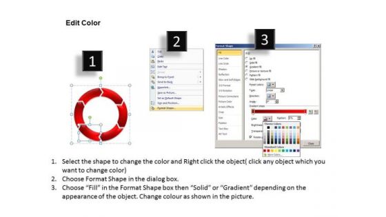 Cycle Charts Process Diagrams 1 To 6 Stages PowerPoint Templates